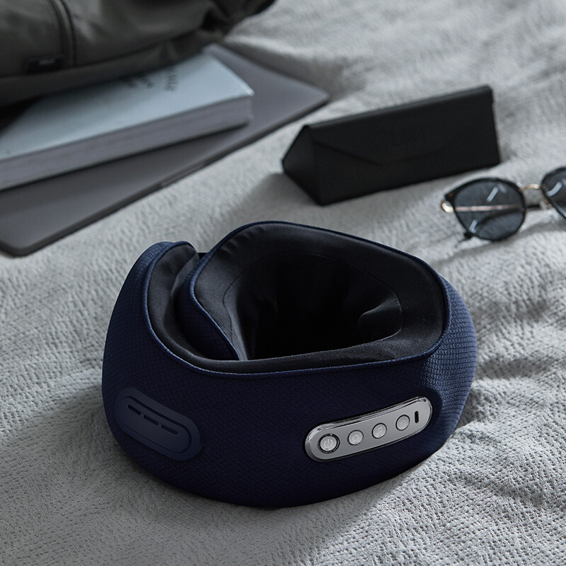 飞利浦(PHILIPS) 颈部按摩器 颈椎按摩仪 力度可调节U型护颈枕头温感热敷 便携揉捏办公午睡 PPM5111N