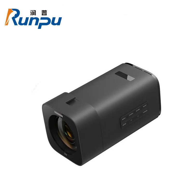 润普Runpu RP-JXS12-4K 4K枪机式变焦摄像机60FPS12x变焦麦克风摄像2合1专业演播远程遥控黑色高清大图