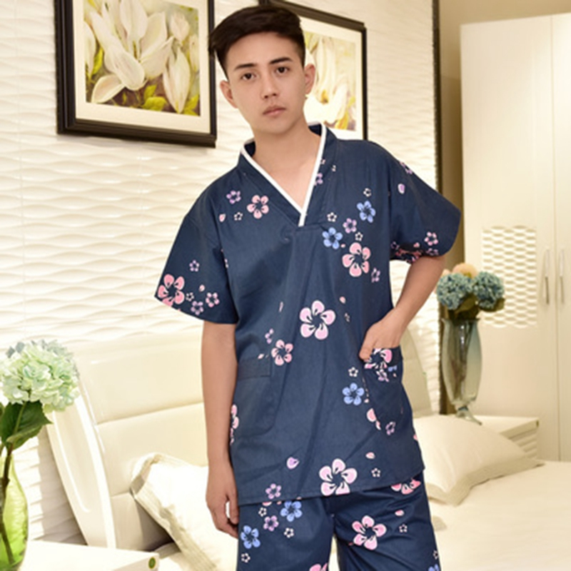 汗蒸服纯棉女款大码浴服情侣桑拿服韩版可爱胸部双层
