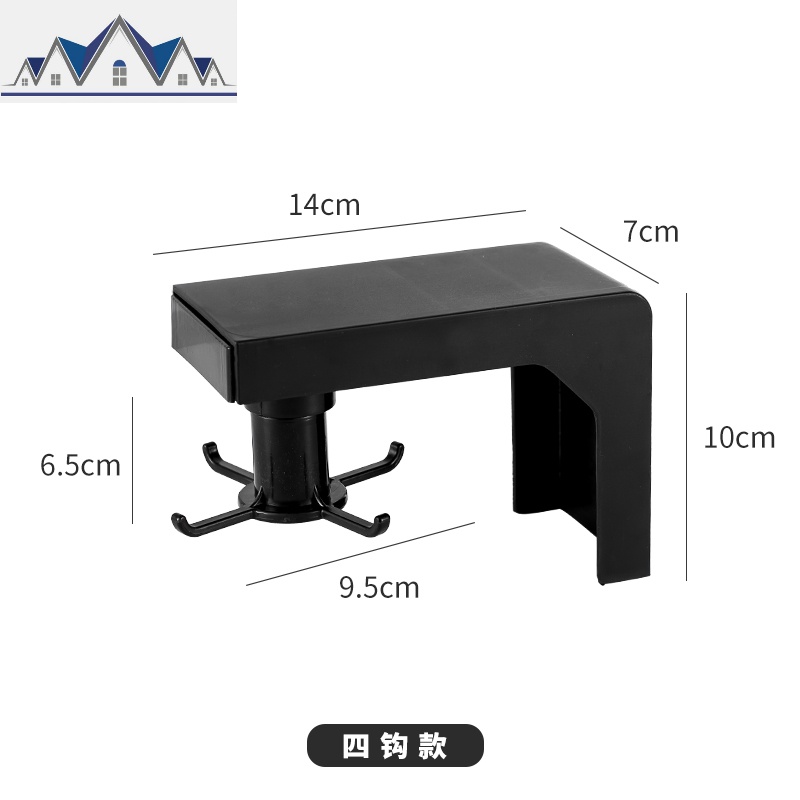 免打孔旋转挂钩厨房挂架挂件置物架厨具小工具壁挂勺子收纳墙挂式 三维工匠高清大图