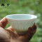 鼎亨影青釉刻小茶杯茶具景德镇陶瓷日式茶道品茗主人杯功夫茶杯