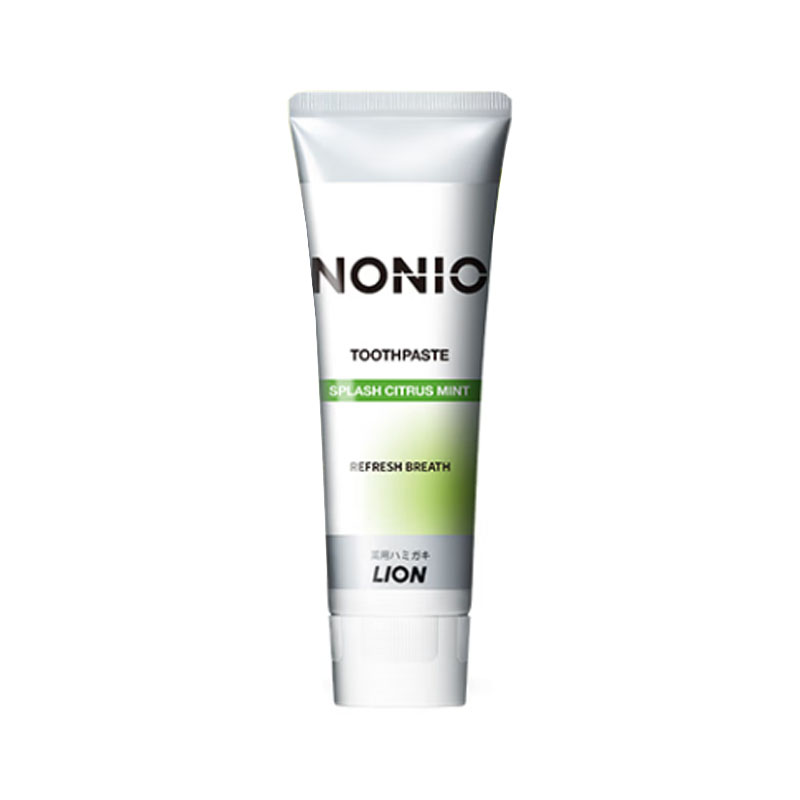 狮王(Lion)NONIO牙菌斑口气清新牙膏 柑橘薄荷130g 去牙渍清新口气