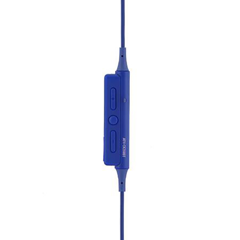 铁三角(Audio-technica)ATH-CK200BT 无线蓝牙入耳式运动耳机 带线控 手机耳机 通话式耳机 蓝色