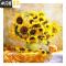三维工匠钻石画2020年新款向日葵满钻客厅十字绣水晶小幅带 [框+画][满钻全贴]70*70厘米[钻量多30免费补钻]