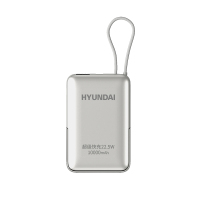 HYUNDAI现代 磁吸快充移动电源 WS-T182ALF 银灰色 10000mAh