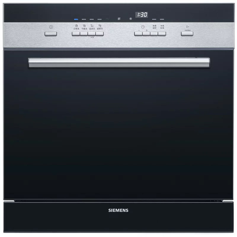 SC74M621TI 西门子 8套嵌入式洗碗机 热交换烘干 自动洗碗器 高温消毒