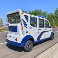 德武军恒三排8座电动四轮巡逻车物业安保治安4000瓦+72v120ah*6只铅酸电池刹车助力方向助力