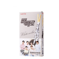 韩国进口 乐天派派乐 曲奇颗粒白巧克力味饼干棒32g