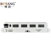 博扬(BOYANG)PCM电话语音复用设备光端机 E1转30路电话FXO/FXS 机架式 1对价 BY-30E1