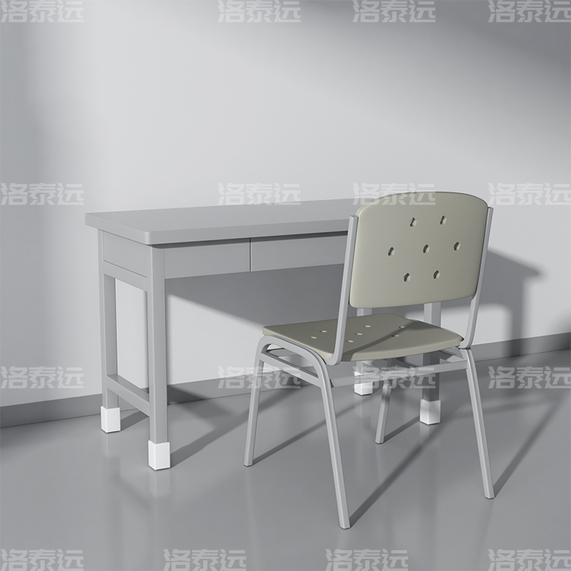洛泰远 制式营具办公桌营房钢制学习桌 制式三抽桌椅组合(一桌一椅)