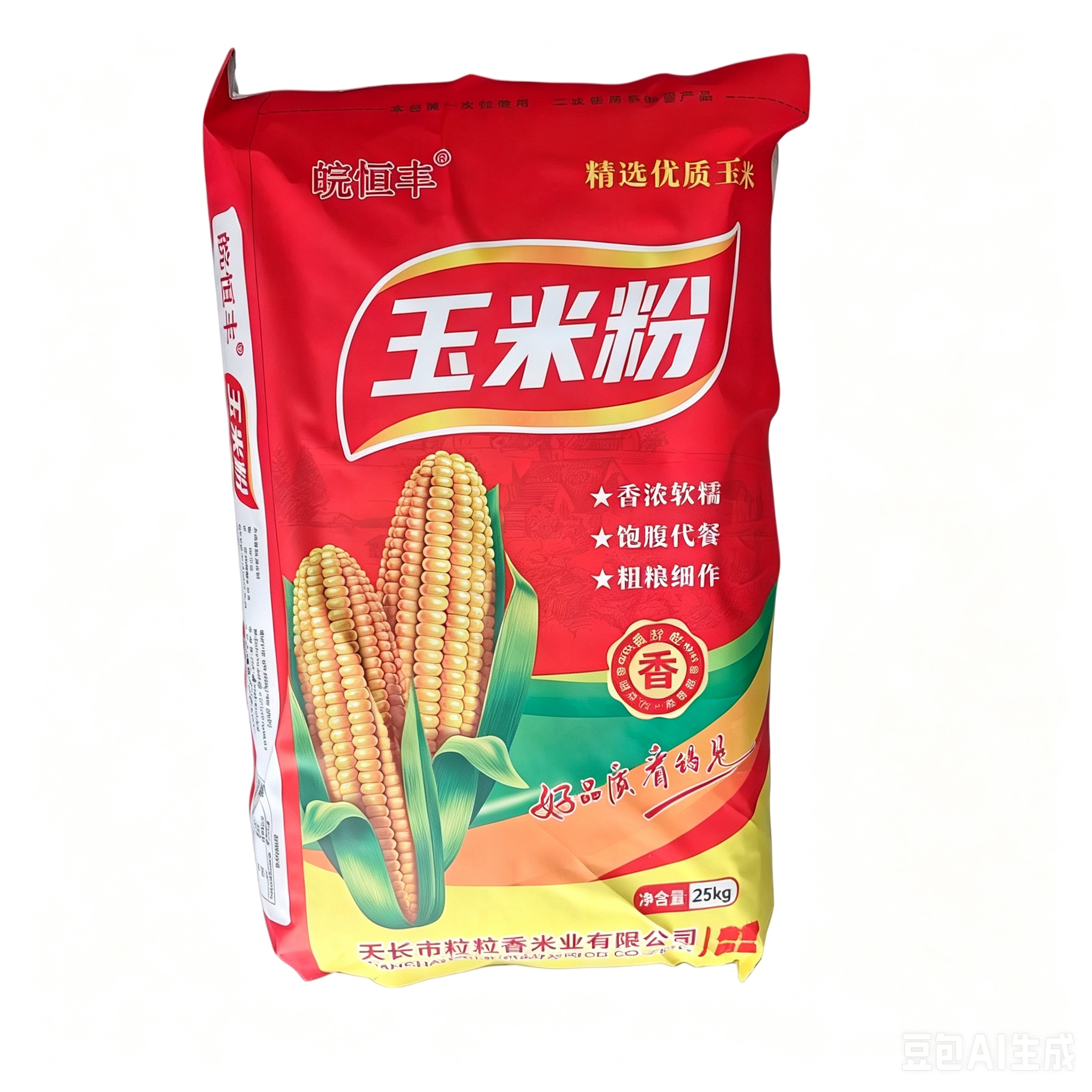 皖恒丰玉米粉25kg一袋高清大图
