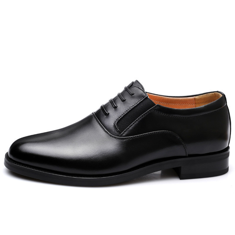 强人3515春季将军鞋商务正装鞋简约套脚男士皮鞋
