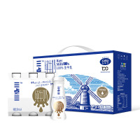 新疆三点三PET瓶纯牛奶200ml*12瓶高端礼盒装成人款年货礼盒
