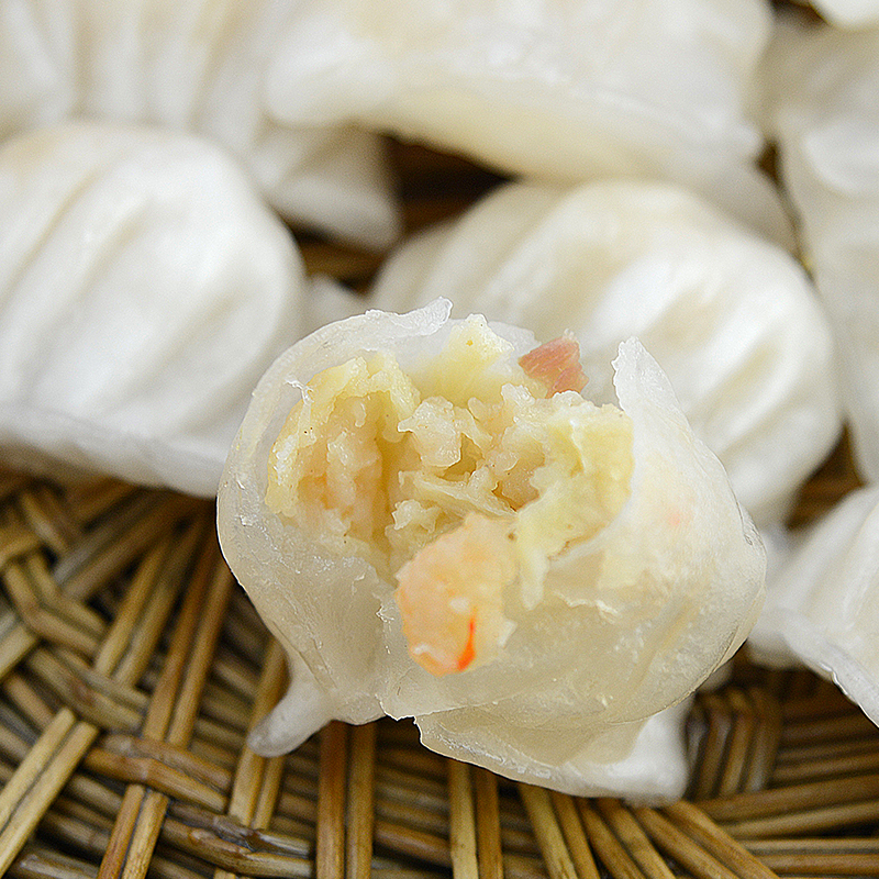 [广州酒家 虾饺]160g方便速食早餐水晶虾仁饺子广式早茶点心