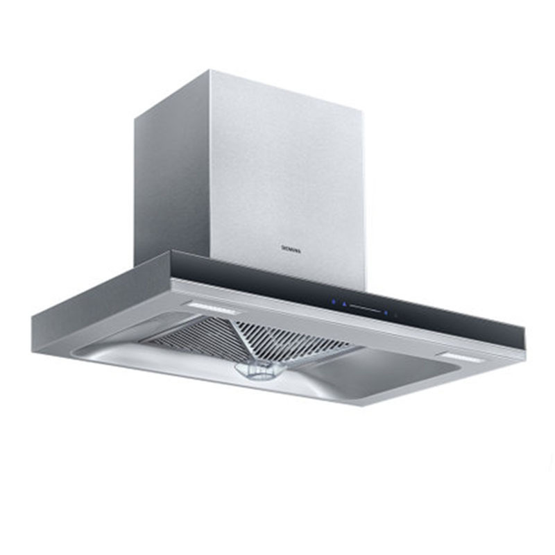 西门子 LC4DSA953W 90公分欧式平板 抽油烟机 18m3/min大风量 热风自清洁 不锈钢蒸饭柜高清大图