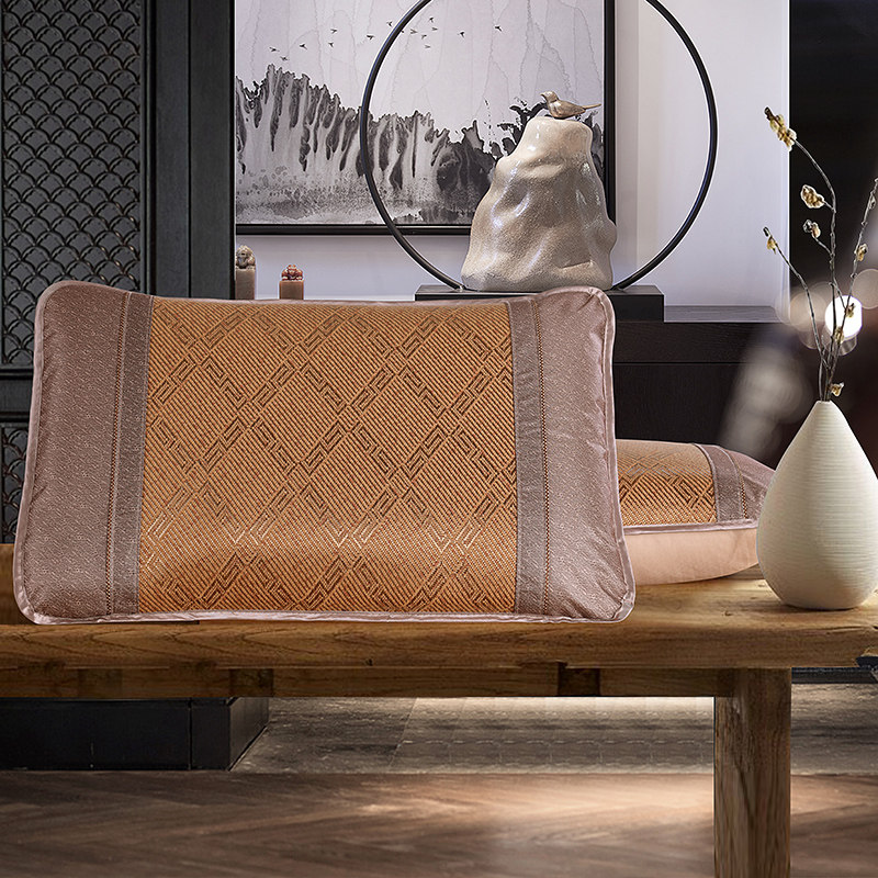 美帮汇头层水牛皮枕头套 凉席枕套 枕席婴儿单人双人 视频