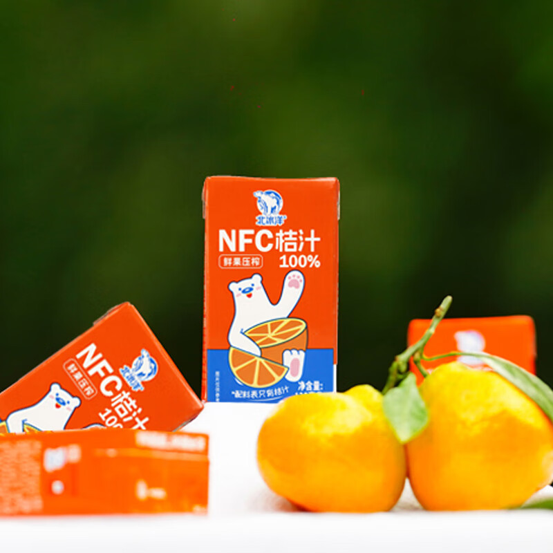 北冰洋100%NFC桔汁125ml×12盒高清大图