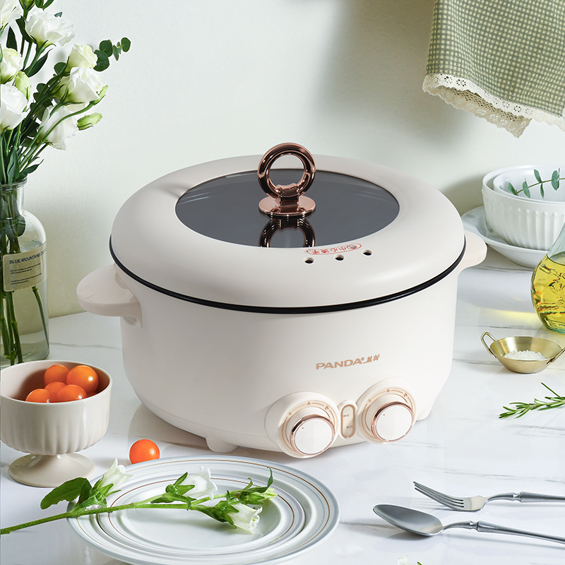 熊猫鸳鸯电火锅 TRHG4L02 米白色