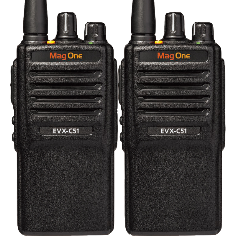 摩托罗拉(MOTOROLA)EVX-C51-G6-4数字便携式对讲机 1800毫安电池 IP54级防水防尘语音信道播报高清大图