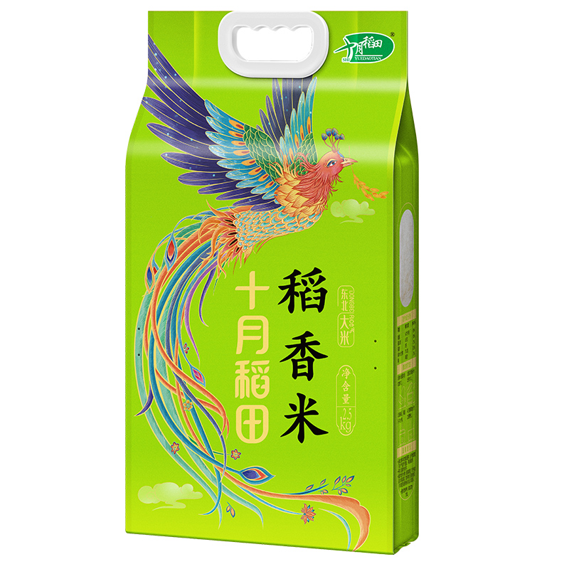 十月稻田凤凰呈祥稻香米2.5kg高清大图