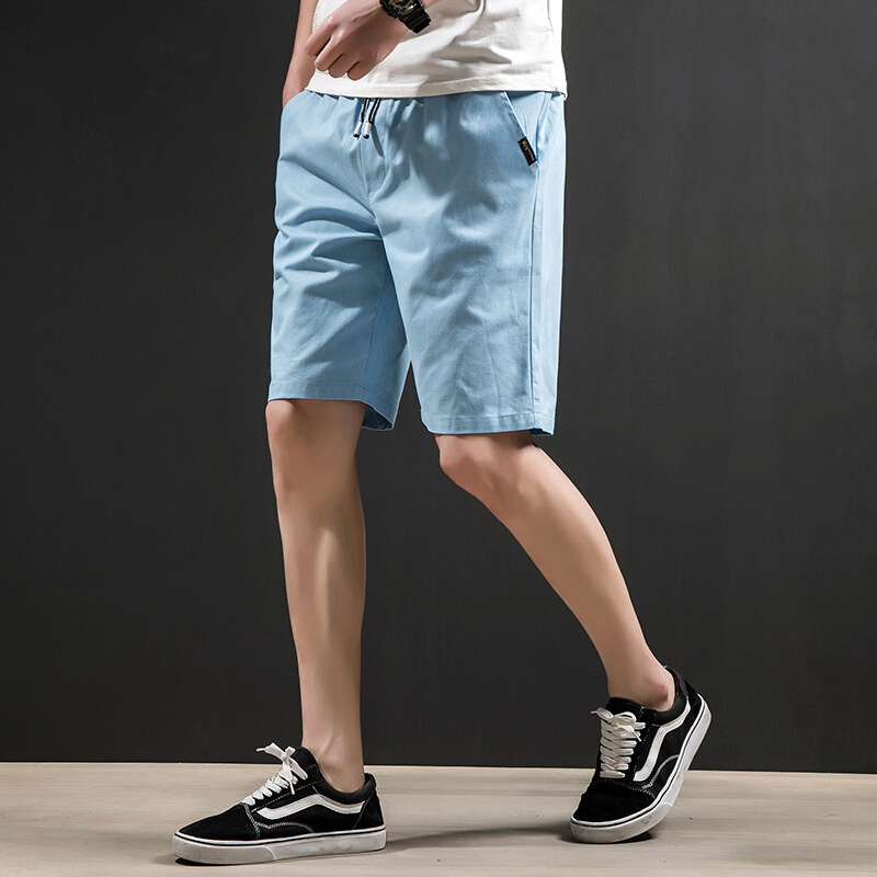 透气短裤男式沙滩裤夏天韩版中裤5分运动休闲裤五分裤男士潮