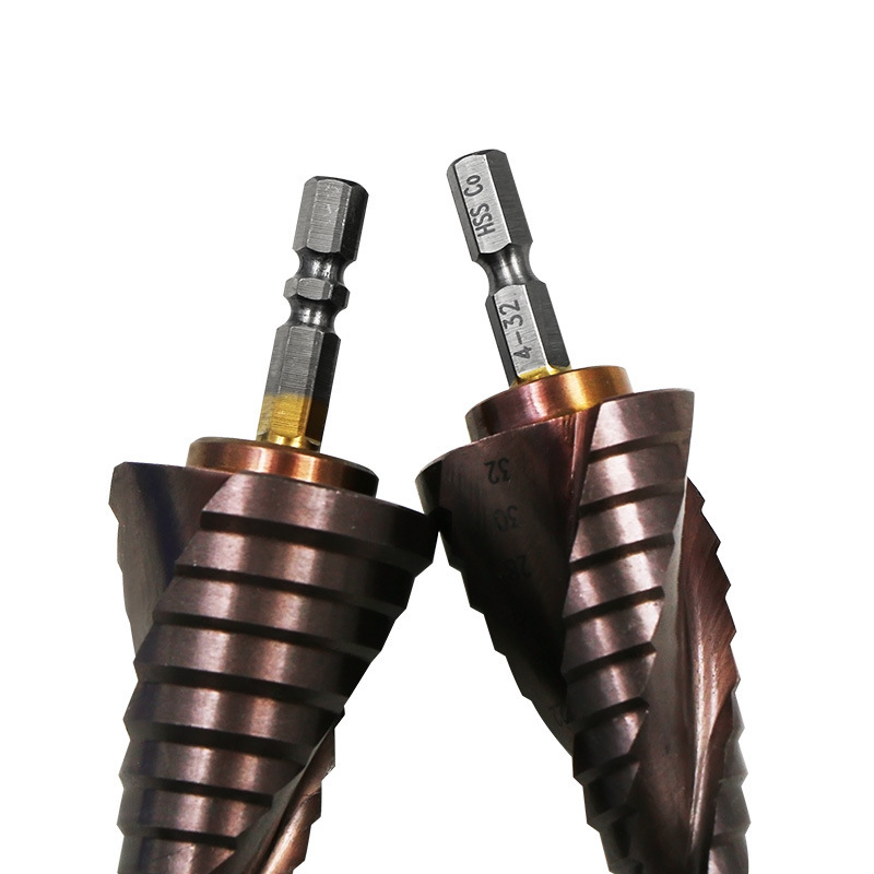 不锈钢多用途开扩孔器m35co含钴材质高硬度阶梯钻六角柄宝塔钻头