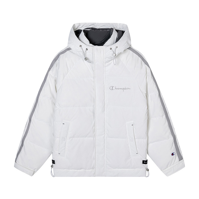 champion冠军羽绒服男潮牌情侣装冬季防寒加厚保暖连帽外套80绒