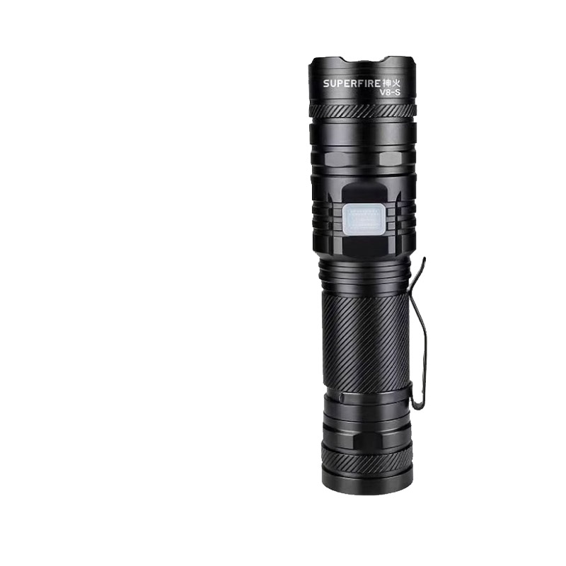 神火V8-S强光手电筒调焦多功能充电强光手电高清大图