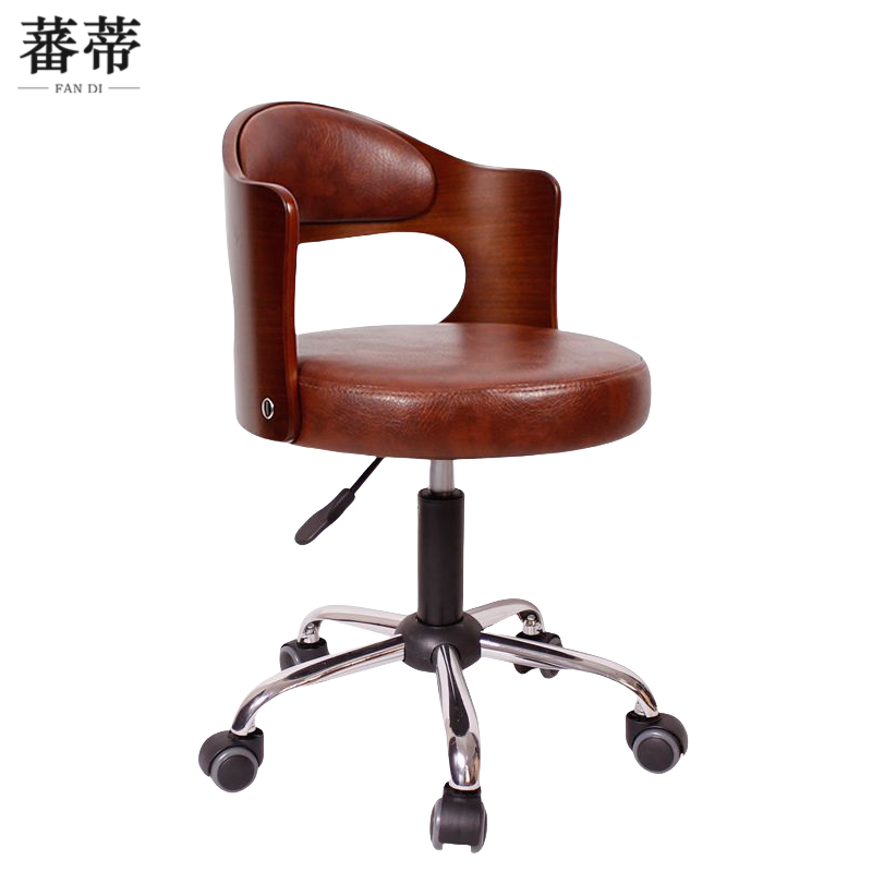 蕃蒂休闲椅棕色把高清大图