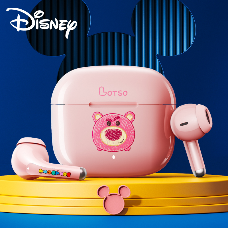 Disney/迪士尼联名款F6草莓熊蓝牙耳机无线半入耳式男款运动2021年新款音质超好女生款可爱适用苹果华为oppo