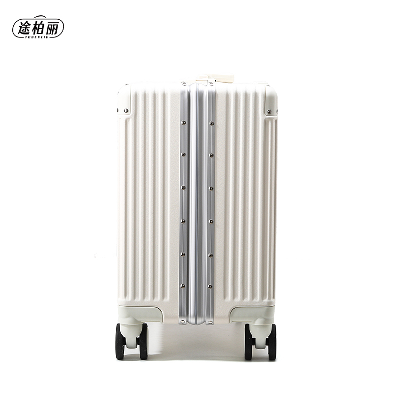 途柏丽TOBERLIR 拉杆箱T0272-18 时尚拉杆行李箱 米白色 18寸可登机高清大图