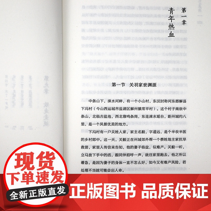 忠肝义胆:关羽 读史衡世·名将篇三国时期历史人物传记书籍高清大图