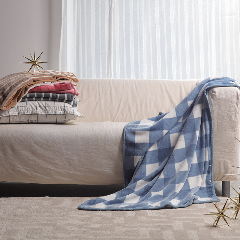 悦达家纺(YUEDA HOME TEXTILE) 柯莎法兰绒舒柔毯GT002 尺寸：100*140cm