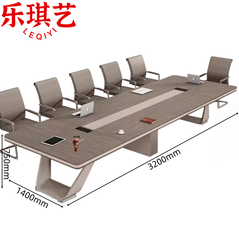 乐琪艺 接待桌一桌十椅套