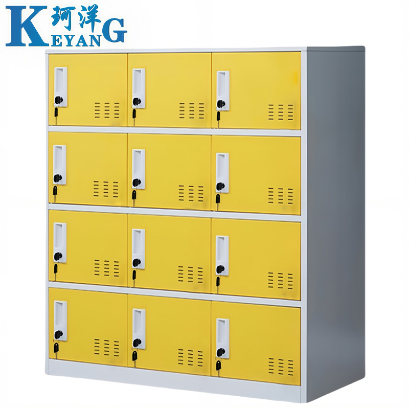珂洋 存包柜 十二门(黄白套色) 台高清大图
