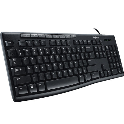 罗技(Logitech)k200 键盘有线