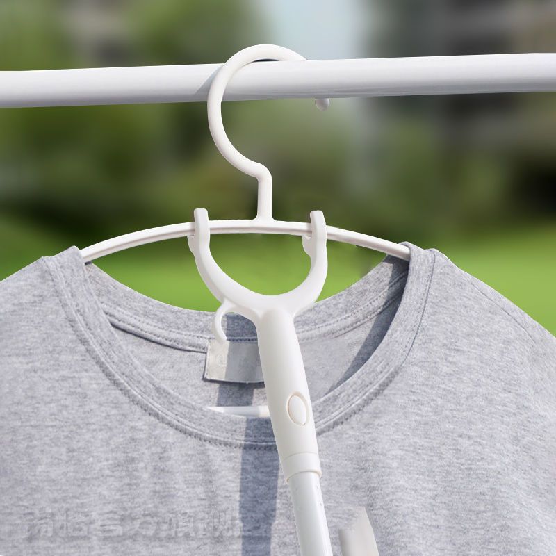 日式简约丨单独晾晒衣叉头撑衣杆家用晾衣杆取衣服可伸缩加长衣叉杆晒
