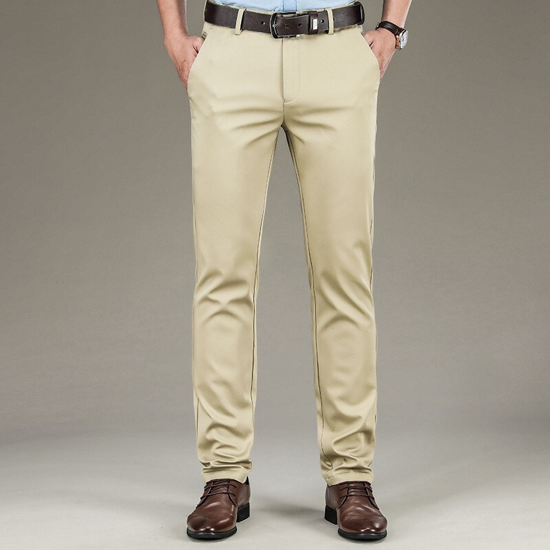 梵克公牛休闲西裤春夏季常规长裤男装中青年长裤常规弹力商务休闲男士