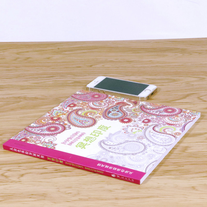 [正版]选4本39元从涂色体验异域风情冥想印度赠超精美涂色贴纸减压解压绘本填色涂鸦绘画书籍大人画本彩铅水彩手绘成年儿童花高清大图