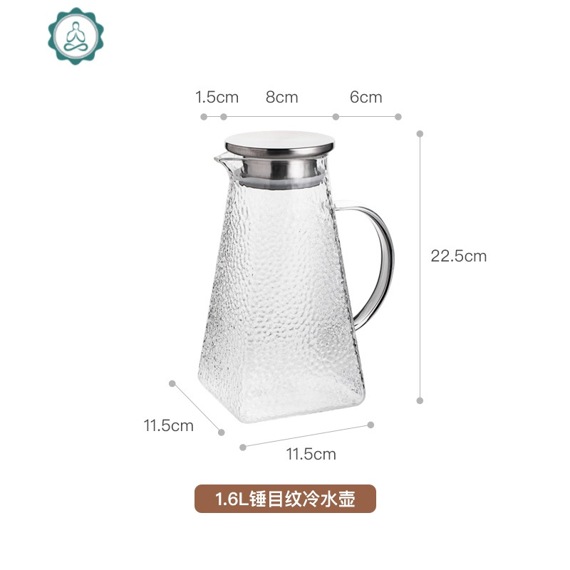 莓壶凉水壶玻璃耐热高温防爆家用水瓶凉白开水杯冷水壶
