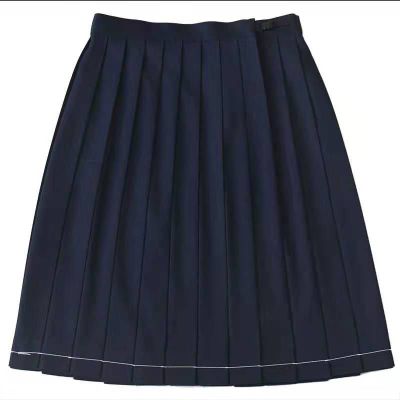 正统jk制服裙正版套装不良长裙日系原创水手服基础款短袖绀色裙裙长42