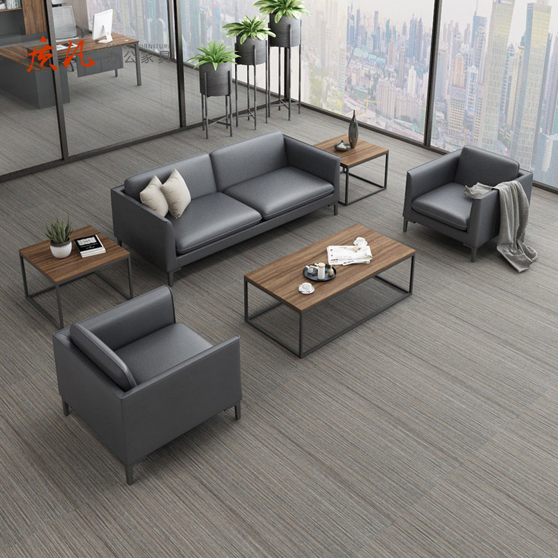 苏宁 质凡 会客商务休息区接待茶几 60*60*45方茶几高清大图