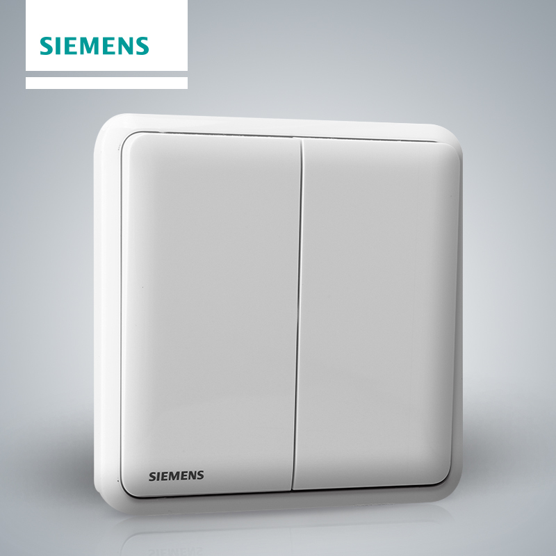 西门子(SIEMENS)开关插座 皓睿玉釉白系列二开单控5TA01213NC01