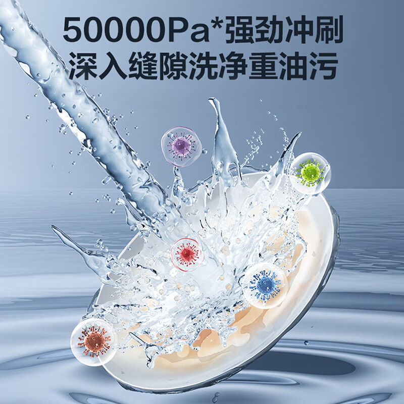 华帝(vatti)嵌入式 变频洗碗机双子星D2000独立式家用16+1套全域洗涤1级覆盖 105℃热风烘干 五星独立消毒高清大图