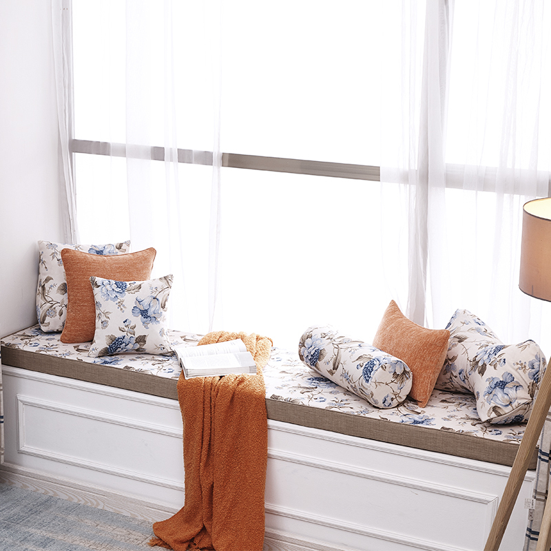 窗垫简约窗台垫定制海绵阳台垫子沙卡座榻榻米坐垫定做