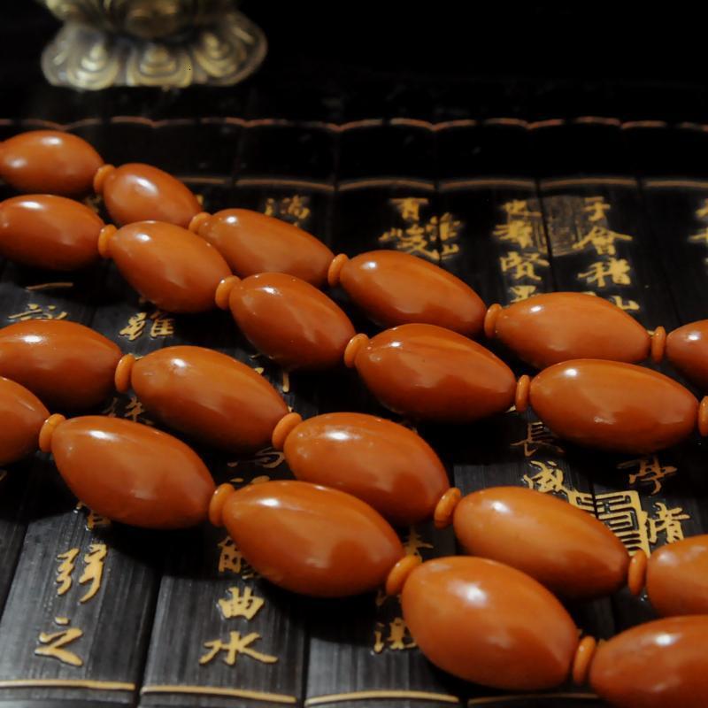天然橄榄核素核手串手工橄榄核刻光珠手链橄榄胡素串文玩饰品