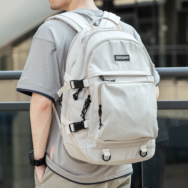 领头鸟书包轻便大容量旅行包双肩包男背包潮流休闲初中高中生大学生