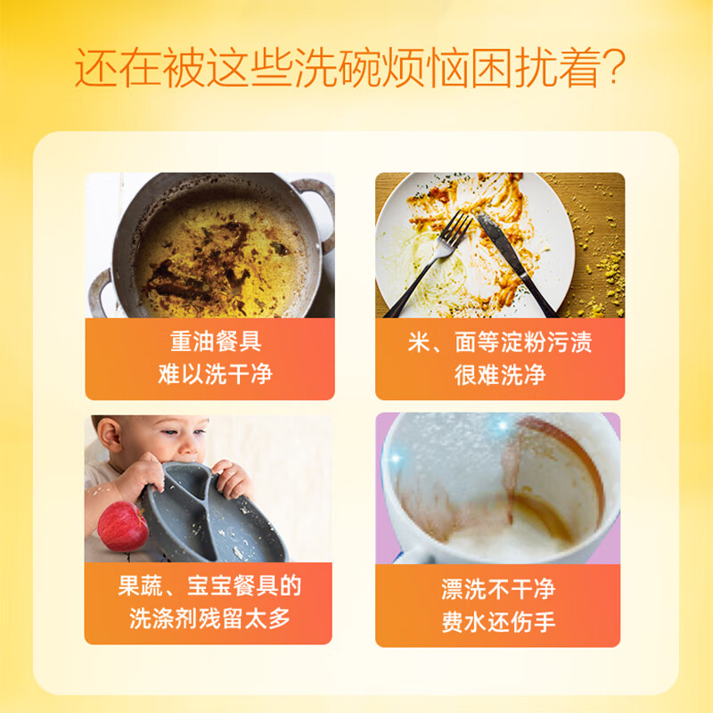 立白小苏打薄荷洗洁精1kg*2瓶去油渍果蔬去农残温和不伤手高清大图