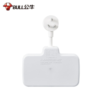 公牛(BULL)GN-97333一转六位品字形分控开关柔性无线电源转换器插座/插头/插排/接线板白色