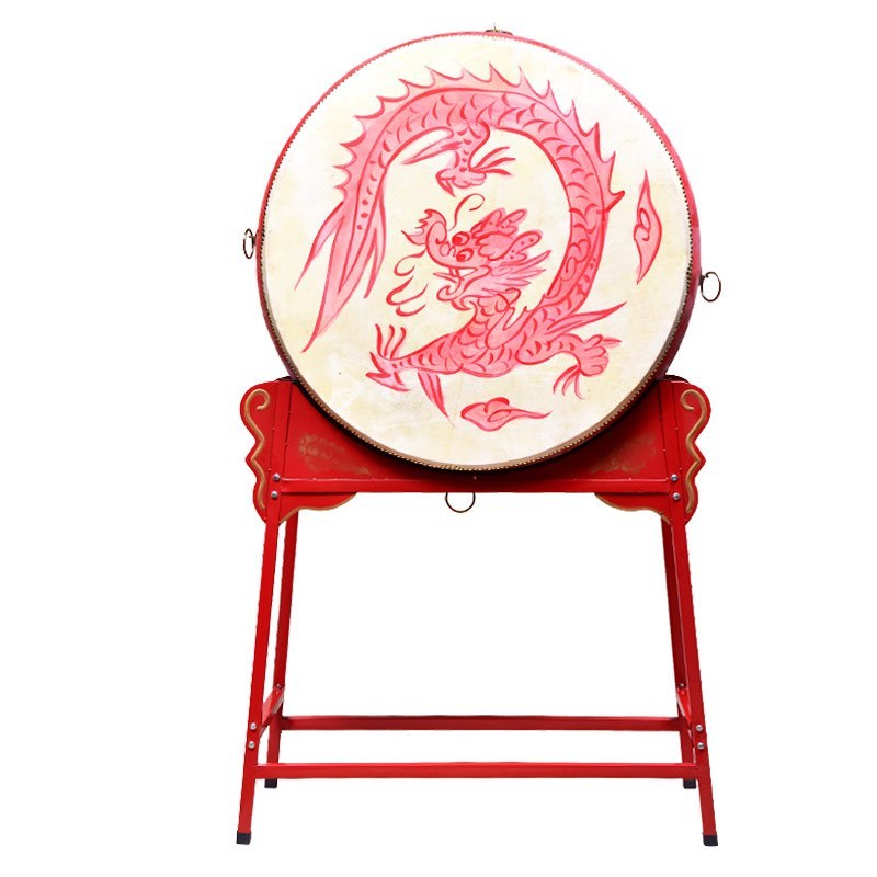 鑫声威 牛皮鼓1米立式战鼓龙鼓+鼓架常规款